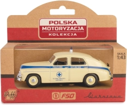 Modelo a escala Warszawa ambulancia de la PRL 1:43