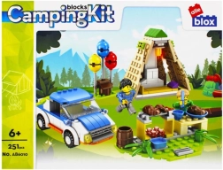 Set de construcción de camping con coche – 251 piezas