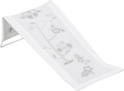 Hamaca de baño de tela con motivo de búho, blanca