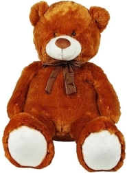 Osito de peluche con lazo 70 cm marrón