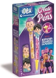 Clementoni Idea Art mini fábrica de bolígrafos KPOP Demon Hunters Rumi y Jinu