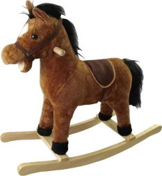 Caballito balancín marrón 71 × 28 × 65 cm