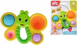 Sonajero mariposa para bebés con rellenos suaves y asa