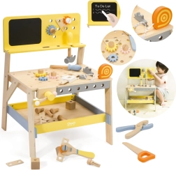 Banco de trabajo de madera con pizarra 27 piezas CLASSIC WORLD