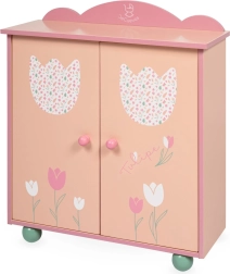 Armario ropero de madera para muñecas con accesorios TULIPE