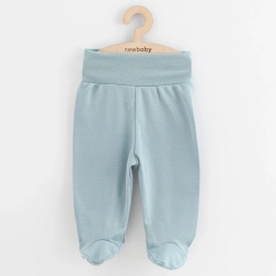 Medias con pie para bebé New Baby Classic II en verde menta oscuro