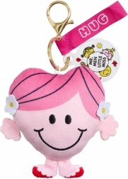 Llavero de peluche LITTLE MISS HUG – corazón rosa