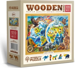 Puzle de madera WOODEN CITY Planeta de animales salvajes – 1010 piezas