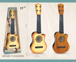Guitarra infantil de plástico con 4 cuerdas