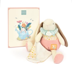 Set de regalo Conejito Ciboulette con mantita 28 cm