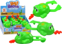Juguete de baño de cuerda, rana flotante – verde
