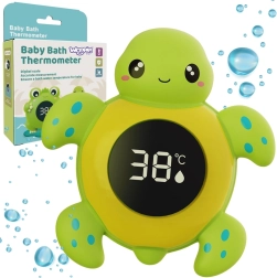 Termómetro de baño infantil tortuga 2 en 1 para medir la temperatura del agua y de la habitación