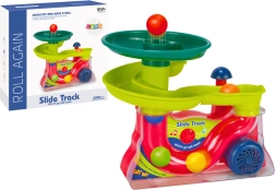 Fuente de colores con tobogán para pelotas con sonidos