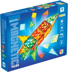 Juego de construcción magnético GEOMAG Gems Rocket – 32 piezas