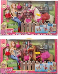 Muñecas con caballo y accesorios