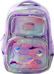 Mochila escolar pastel con correa de pecho 20L