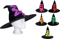 Sombrero de bruja 44 × 38 cm – mix de colores