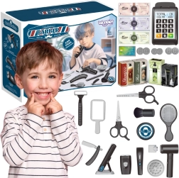 Woopie barber set pro niños, salón de peluquería 24 uds