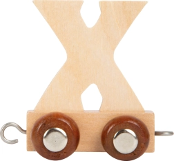Tren de madera con letras - Letra X