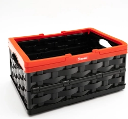 Caja de almacenamiento de plástico 32 l con asa DOLONI