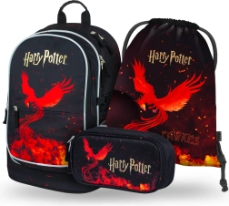 Baagl set escolar 3 pzs Harry Potter Fénix – mochila, estuche y bolsa