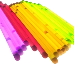 Pulseras fluorescentes que brillan 100 uds – mix de colores para la oscuridad