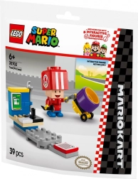 Set de construcción Super Mario - Toad del equipo de boxes