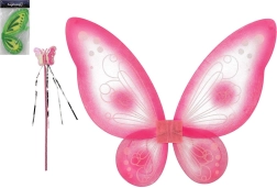 Alas de mariposa con varita mágica para niños, 2 colores