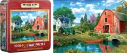 Puzzle en caja metálica Lleno rojo 1000 piezas EUROGRAPHICS