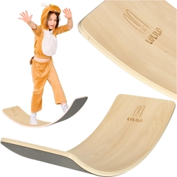 Tabla de equilibrio de madera con fieltro Lulilo AJLO – Gris