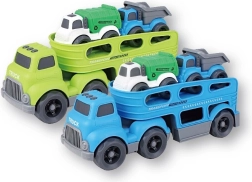 Camión grúa con coches para transporte