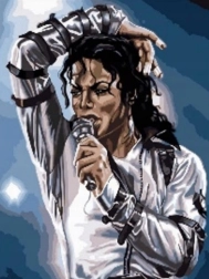 Pintura con diamantes Norimpex Concierto del rey del pop 30 × 40 cm