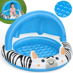 Piscina infantil inflable con toldo ZEBRA 97 cm
