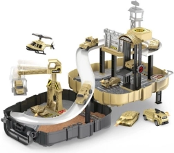 Estación militar con 2 cochecitos en mochila