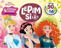 Princesas Disney – pegatinas estáticas reutilizables y láminas para colorear