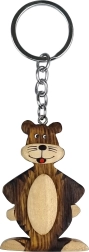 Llavero de madera Tigre