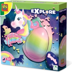 SES Explore unicornio creciente en huevo