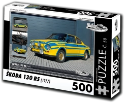 Puzzle Retro-autos Škoda 130 RS 500 piezas