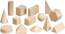 Juego de madera de cuerpos geométricos