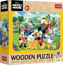 Puzle de madera MICKEY Y AMIGOS, 24 piezas