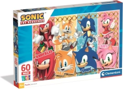 Clementoni rompecabezas erizo Sonic MAXI 60 piezas