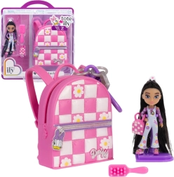 Disney ILY 4Ever Tote-ily Teenies mini muñeca de moda con motivo de Daisy y accesorios