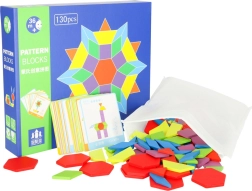 Mosaico de madera Montessori con 155 piezas