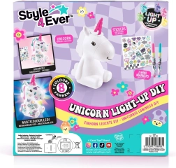 Style4Ever unicornio luminoso – set creativo