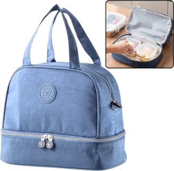 Bolsa térmica aislante para almuerzos azul