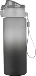 Botella para beber OXY Click 600 ml Ombre negra/gris