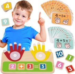 Juguete educativo de madera para aprender a contar con los dedos Tooky Toy