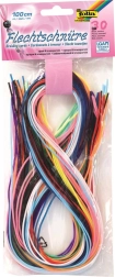 Tubos Scoubidou con purpurina – set de 30 piezas