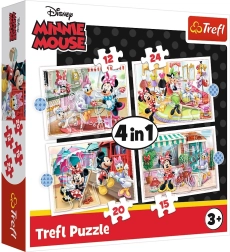 Puzzle 4 en 1 Minnie y sus amigos