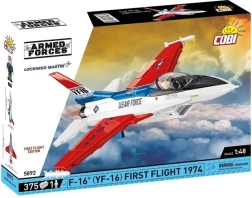 Kit de construcción del avión YF–16 First Flight 1974 – 375 piezas